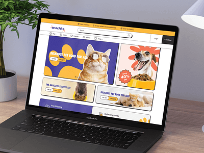 Cat And Dog Food - eCommerce Website UI/UX Design animals cat creative design dog ecommerce ecommerce ui food food ui pet pet food pet food ui ui ui ux ui design uidesign uiux ux