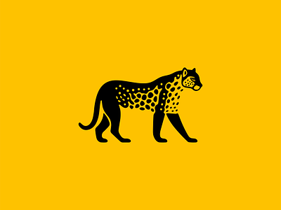 Cheetah Logo animal branding cat cheetah design dots emblem feline icon identity illustration logo mark nature negative space running speed sports symbol vector