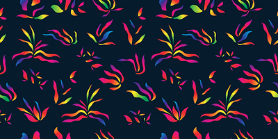 Colorful Exotic Floral Pattern background colorful exotic floral flower flowers gradient illustration pattern print seamless textille