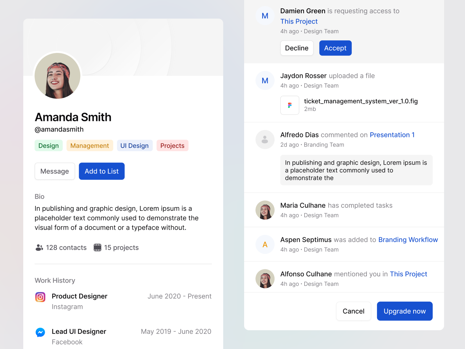 Stratis UI - Side panels by Monty Hayton on Dribbble