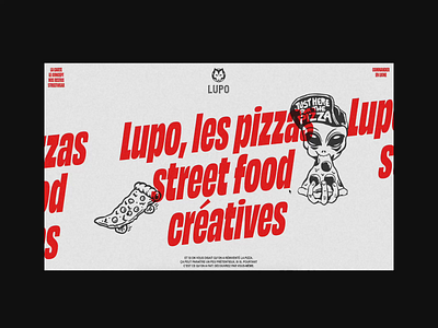 LUPO PIZZA animation art direction branding design illustration logo minimal ui webdesign website