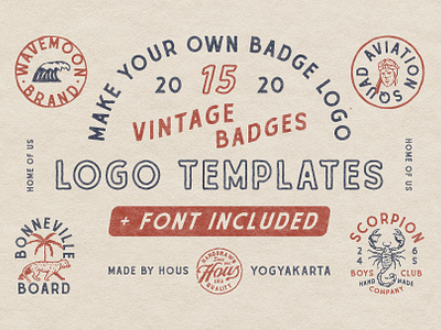 15 Vintage Badge Templates Vol.01