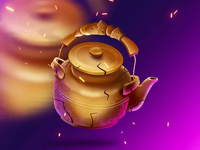Magic kettle | Game asset artwork