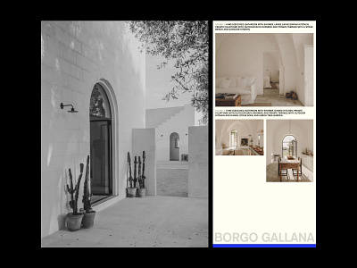 Borgo Gallana 2 art direction design layout mobile typography ui web