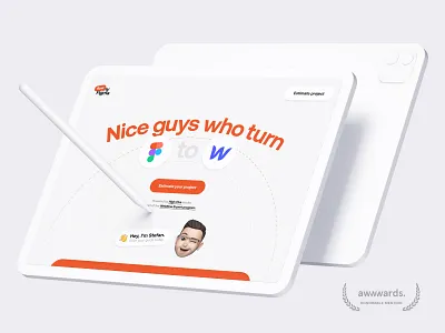 Figma to Webflow service - Flow My Figma landing page calculator clean emoji funny homepage landing page playful portfolio web design webflow webflow website