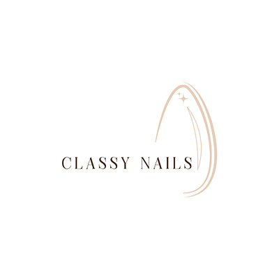 Classy Nails design graphic design logo vector