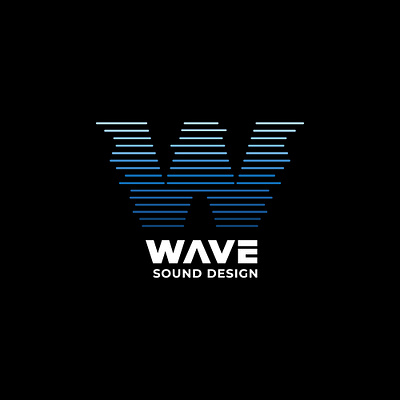 Wave Sound Design design graphic design logo vector