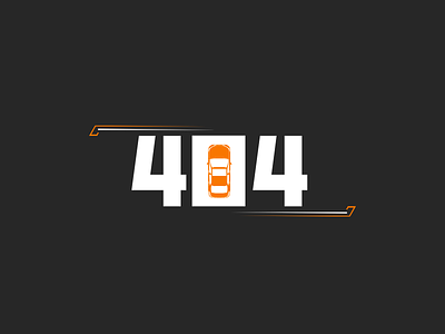 404 2023 404 black branding car design graphic design illustration logo orenge typography vector