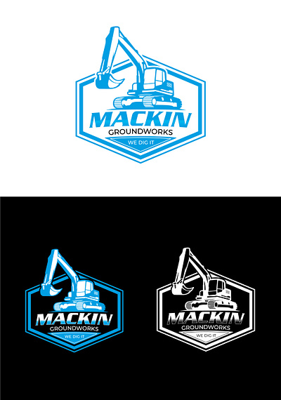 Mackin Groundworks design graphic design logo vector