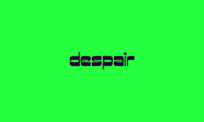 Despair Logo brand clean design despair emotion feelings font icon identity letters logo mark mind raw soul symbol text type typeface