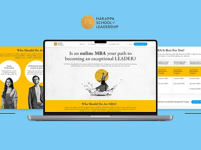 Harappa School of Leadership - Online MBA Website 3d animation app app design branding design edtech website figma illustration logo mba website product design ui ui design ui ux ux ux design