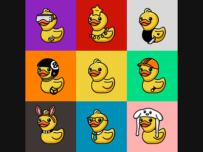 Duck family app branding design graphic design illustration logo typography ui ux vector