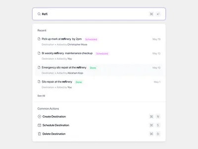 Command Search app design figma ui ui design