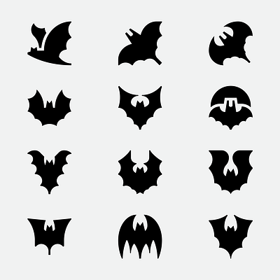 $1+, Halloween Bats bat batman bats gothic halloween icons logo moon svg ui vampire vector