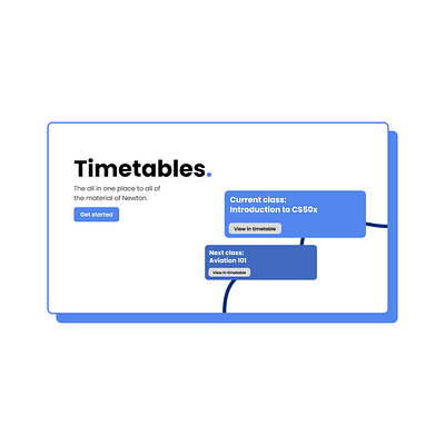 Timetables Redesign light & minimal theme design hero hero section landing landing page product ui web design