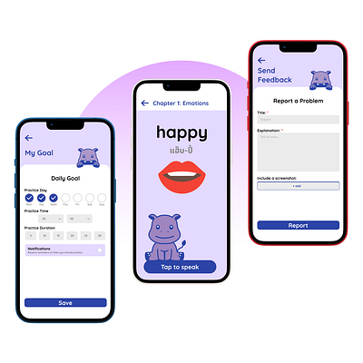 English Pronunciation Project - my first mobile app design app design mobile mobile design ui