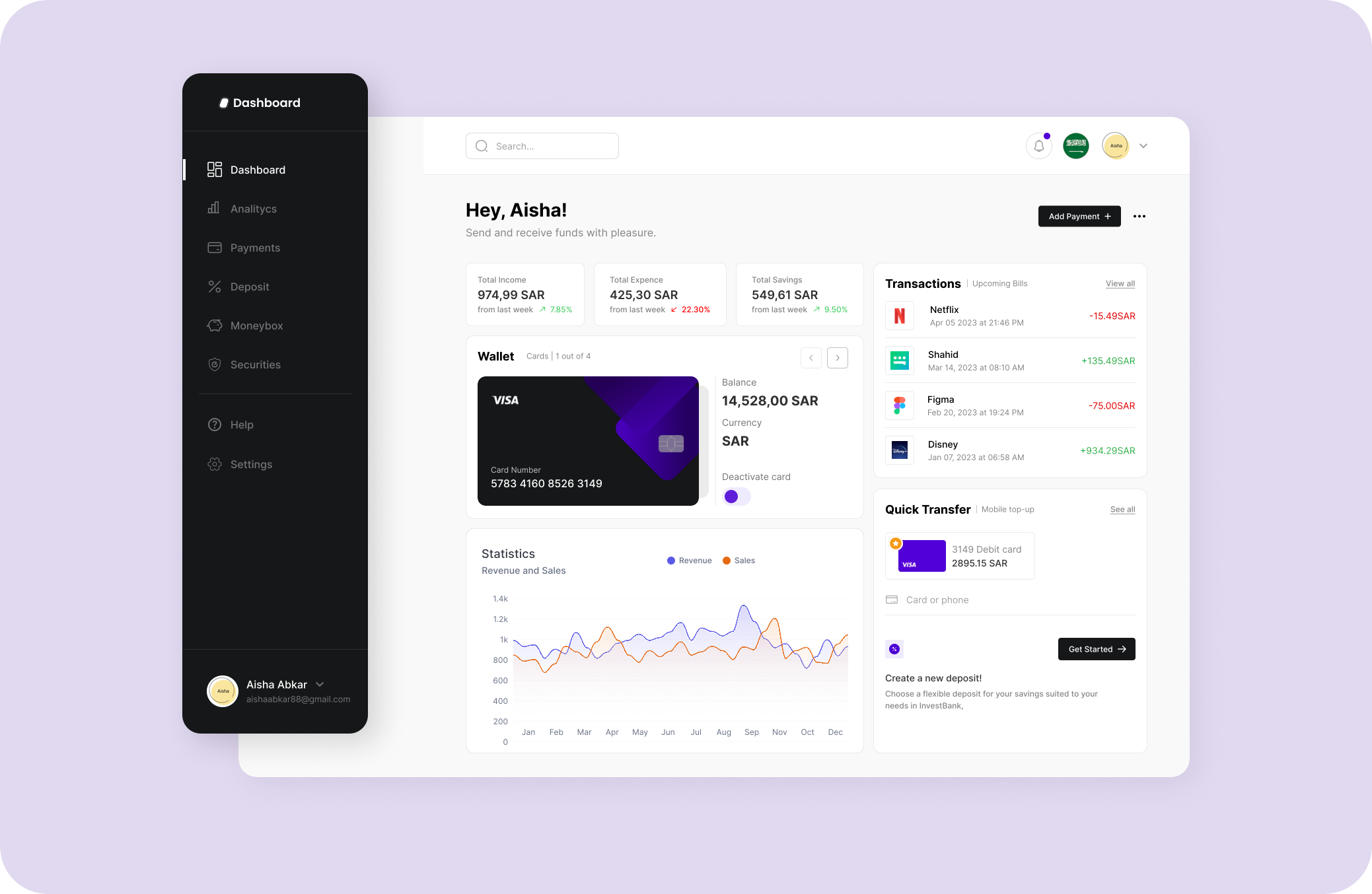 Example of LOOP - Sales Dashboard
