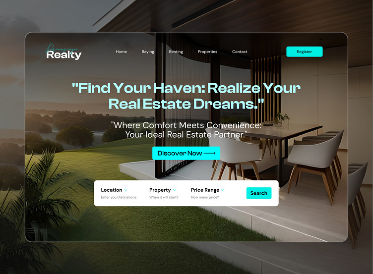 Real Estate Web UI design by Humayun Kabir on Dribbble