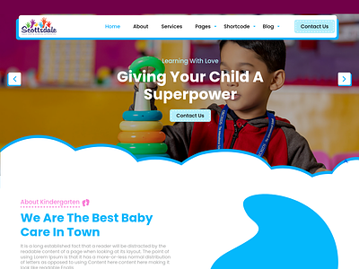 Nursery School Website design graphic design ui ux website wordpress