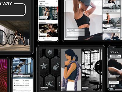MOVE Fitness App/Web Screens branding design fitness graphic design logo product design sports ui ui design userexperience website