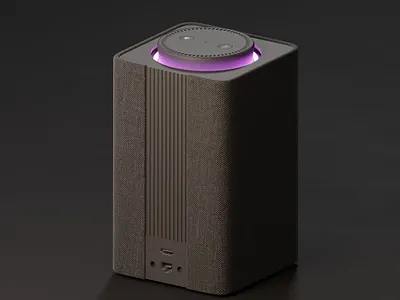 Yandex Station Pro 3d modeling product design render