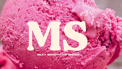 Miss Scoops - Branding 3d branding graphic design