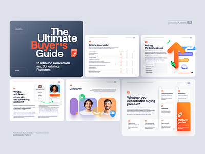 The Ultimate Buyer's Guide chili piper colorful layout minimal typography minimalism pdf print publication typography
