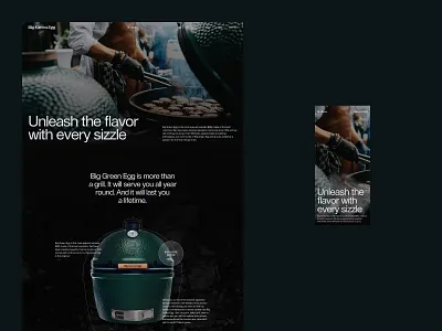Big Green Egg - Website redesign animation brand branding clean design e com ecommerce editorial fashion graphic design grill illustration interaction logo magazine shop store ui