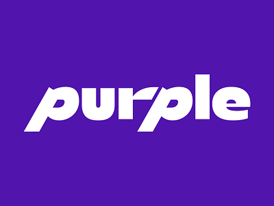 Purple brand identity brand identity branding custom typeface graphic design letters logo logotype purple typeface typography