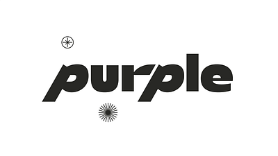 Purple brand identity animation brand identity branding custom typeface logo logotype motion design motion graphics stickerpack stickerset typography