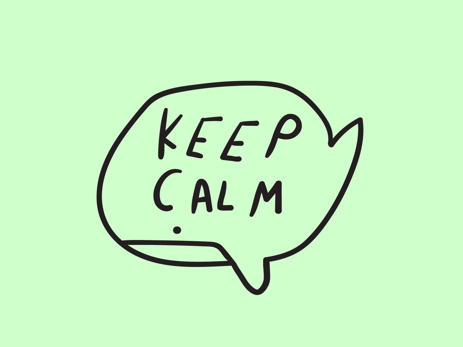 Keep calm design icon illustration inspiration logo mark motivation symbol whale