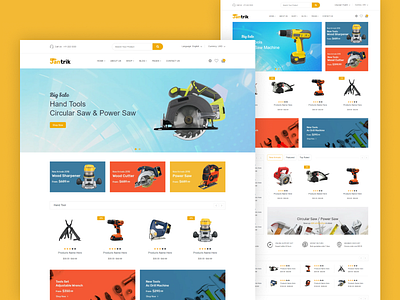 Tools Equipment Store eCommerce HTML Template - Jantrik tools