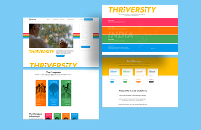 Harappa Thriversity - Website app app design branding design e learning edtech education educational website figma illustration logo product design thrive ui ui ux ux website design