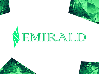 EMIRALD best branding cool design emerald green illustration logo modern stones stylish