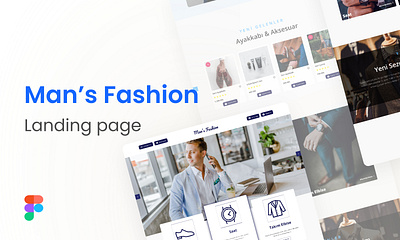 Man's Fashion Web design ui ux