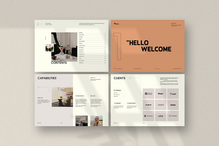 Impress/Design Portfolio Template #6 by helcurtboy on Dribbble