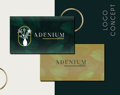 Adenium Skincare - Logo Concept branding branding design graphic design graphics icon icon design illustration logo logo branding logo concept logo design logo designing skincare brand typography