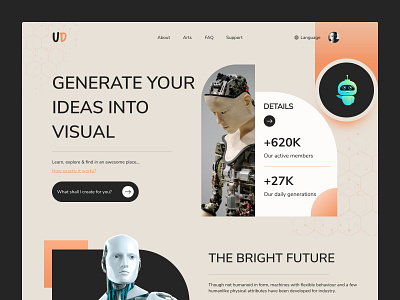 Generate Ideas into Visual Web Site Design.