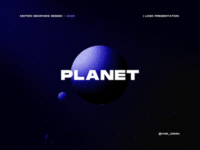 Animated logo - P L A N E T after effects animation motion graphics
