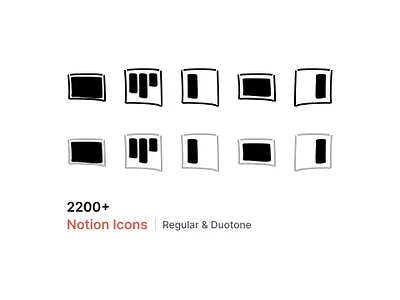 2200+ Notion Icons - Overflow Design figma free freebie icon iconography iconpack icons iconset notion notion icons notion template officeclub sketch