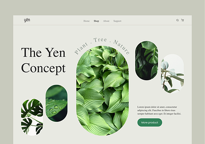 Shop Plants eCommerce Websites branding design eccommerce green nature plant plant store ui uiux ux website