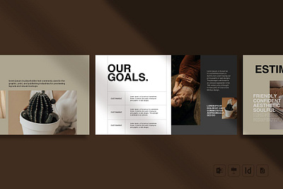 Brand Proposal Template #3 app branding design graphic design illustration logo typography ui ux vector