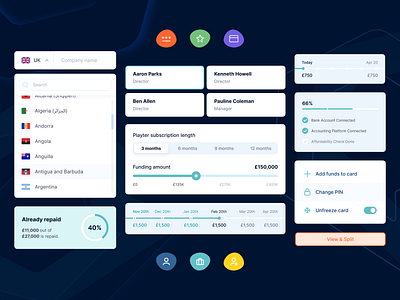 Lending fintech platform Playter that helps SMEs grow design ui ux