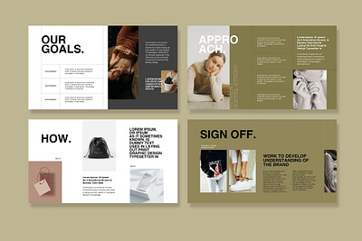 Brand Proposal Template #6 app branding design graphic design illustration logo typography ui ux vector