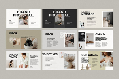 Brand Proposal Template #7 app branding design graphic design illustration logo typography ui ux vector
