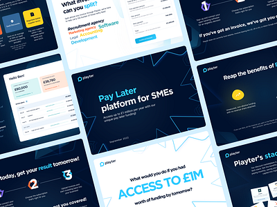 Lending fintech platform Playter that helps SMEs grow design ui ux