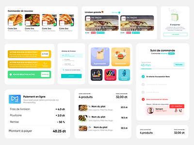 Monresto - online Delivery App #components app components delivery design figma food mobile ui ux