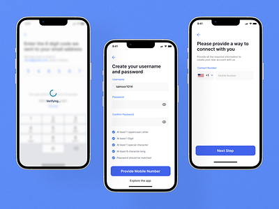 Tranxpay App - SignUp Flow 2 banking bankingapp design investment minimal mobile ui ui uiux uxdesign