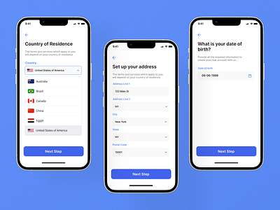 Tranxpay App - SignUp Flow 4 banking bankingapp design investment minimal mobile ui ui uiux uxdesign