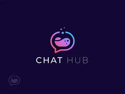 Chat hub logo, Lab chat logo design animation brand branding chat conversation design development education feedback graphic design illustration innovation lab logo motion graphics online research training typography vector